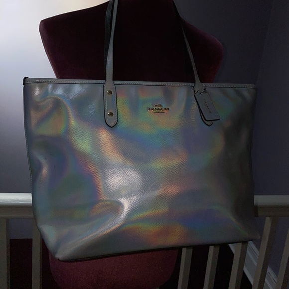 coach iridescent tote